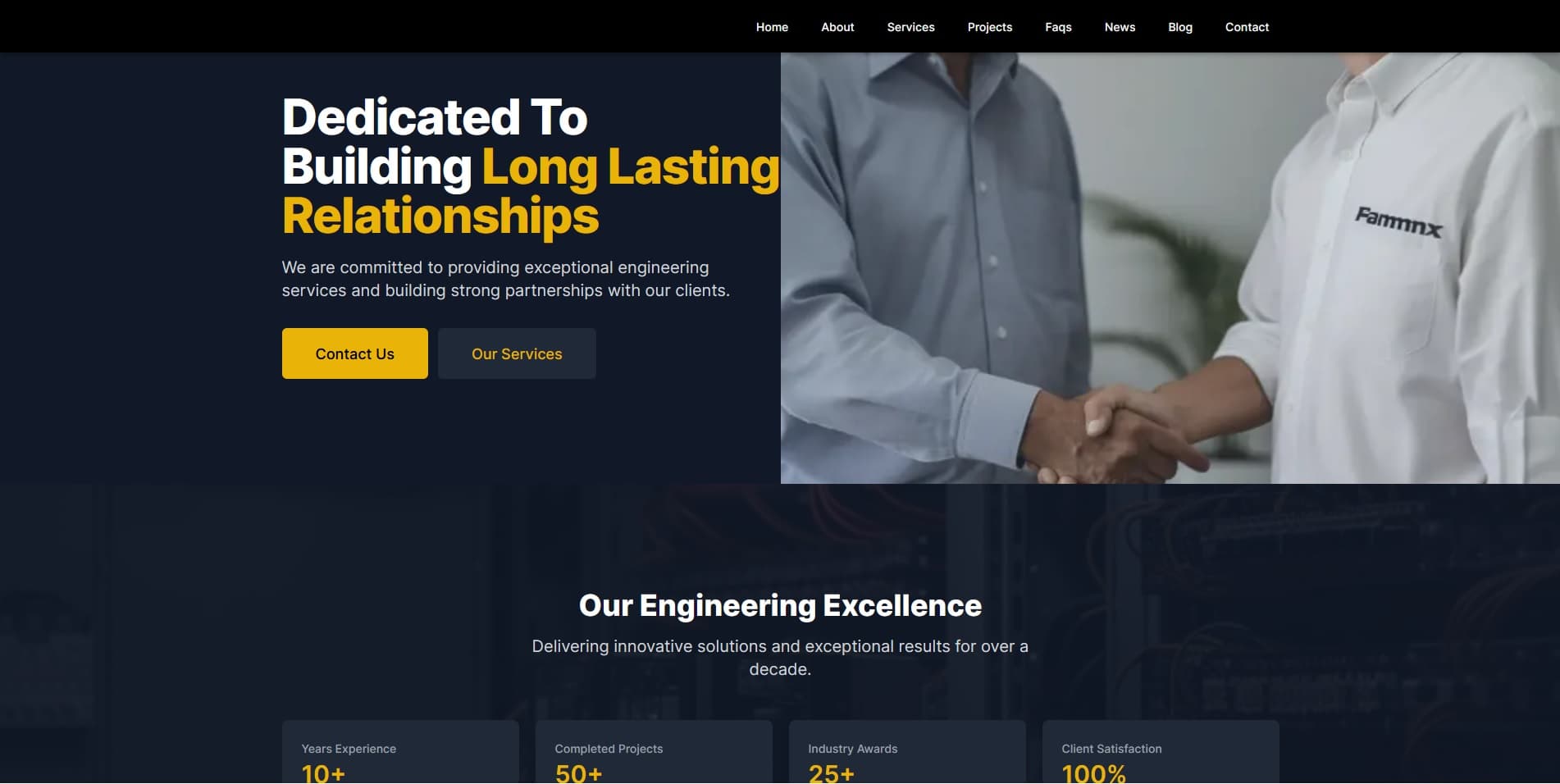 R&W Engineering Firm Website Redesign